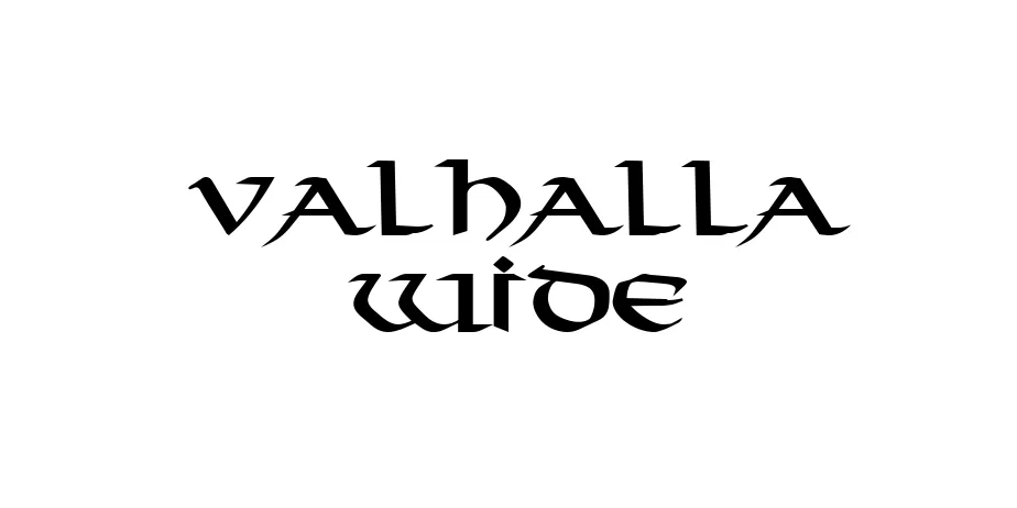 Fonte Valhalla Wide