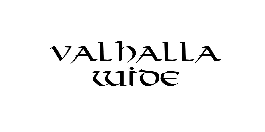 Fonte Valhalla Wide