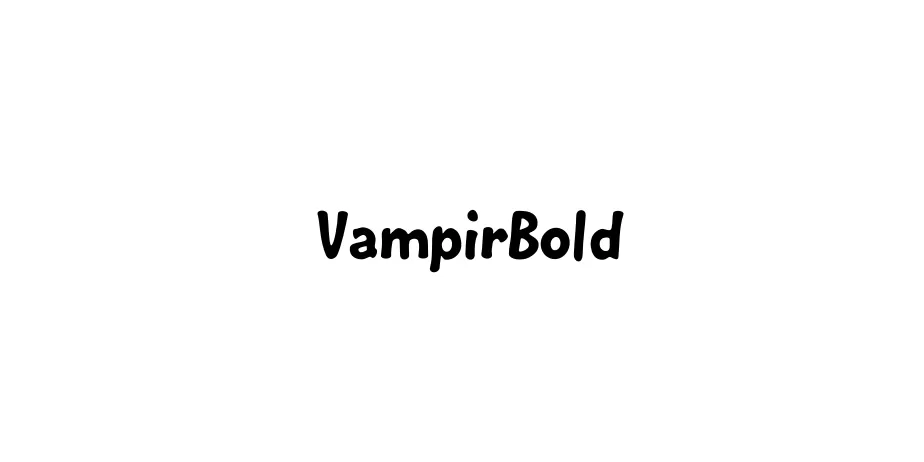 Fonte VampirBold