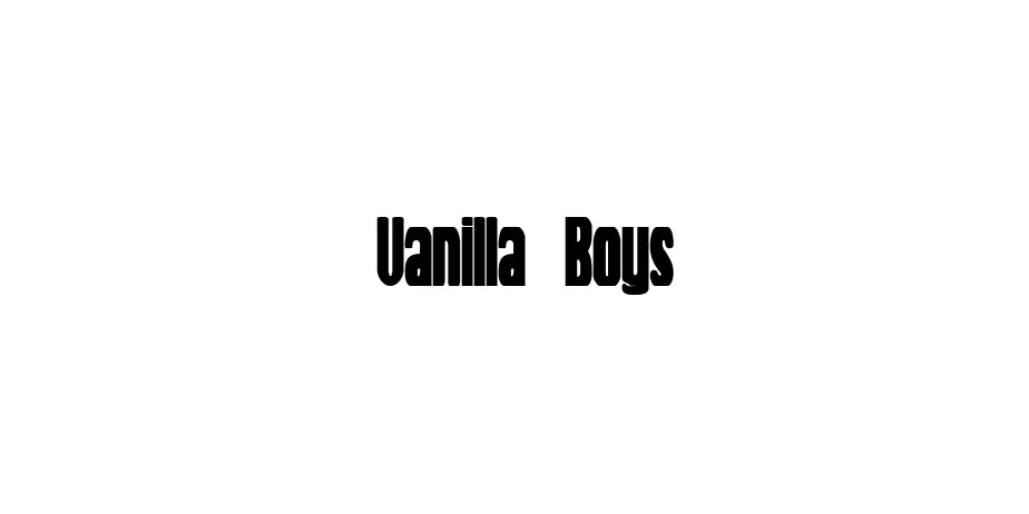 Fonte Vanilla Boys