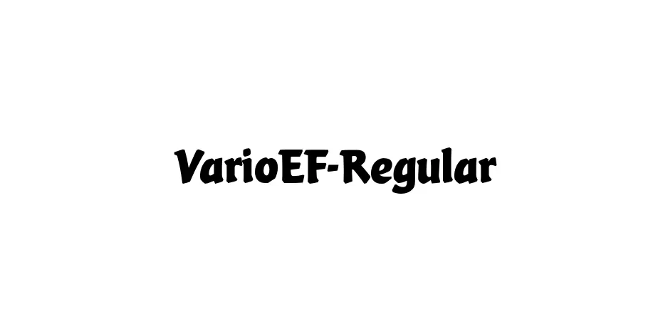 Fonte VarioEF-Regular