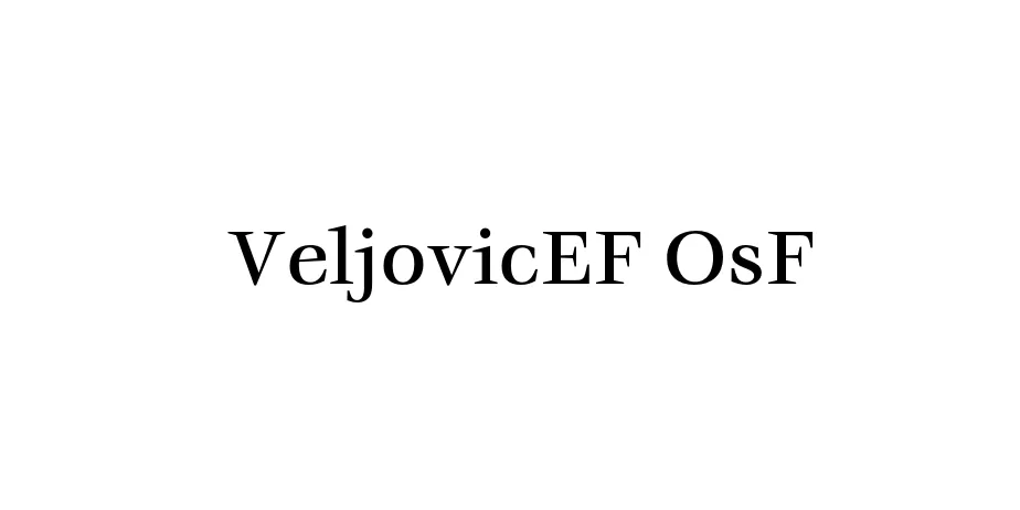 Fonte VeljovicEF OsF