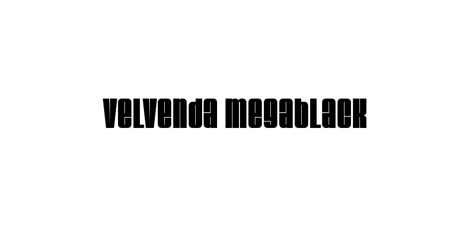 Fonte Velvenda Megablack