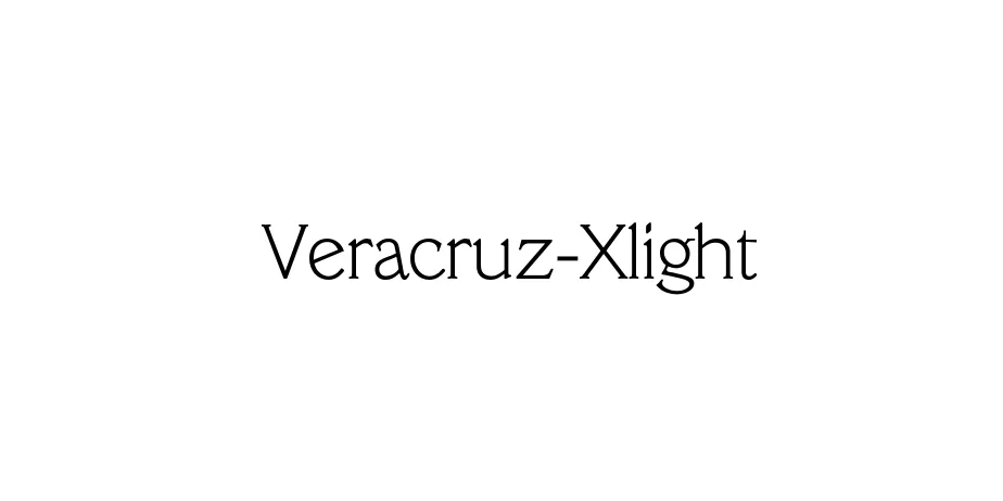 Fonte Veracruz-Xlight