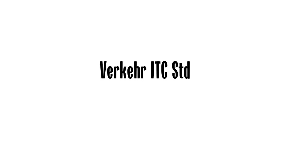 Fonte Verkehr ITC Std