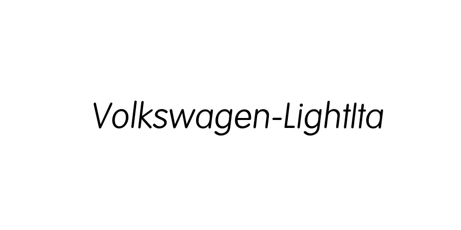 Fonte Volkswagen-LightIta