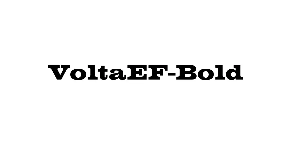 Fonte VoltaEF-Bold