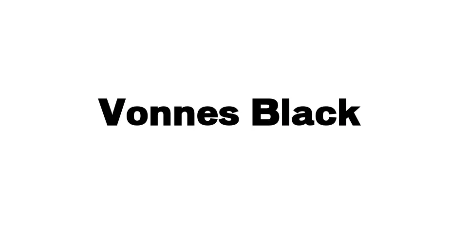 Fonte Vonnes Black