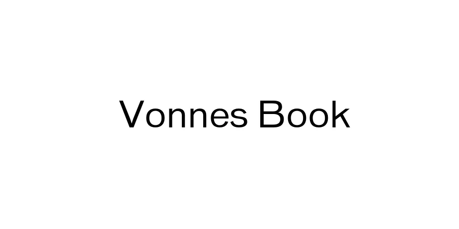 Fonte Vonnes Book