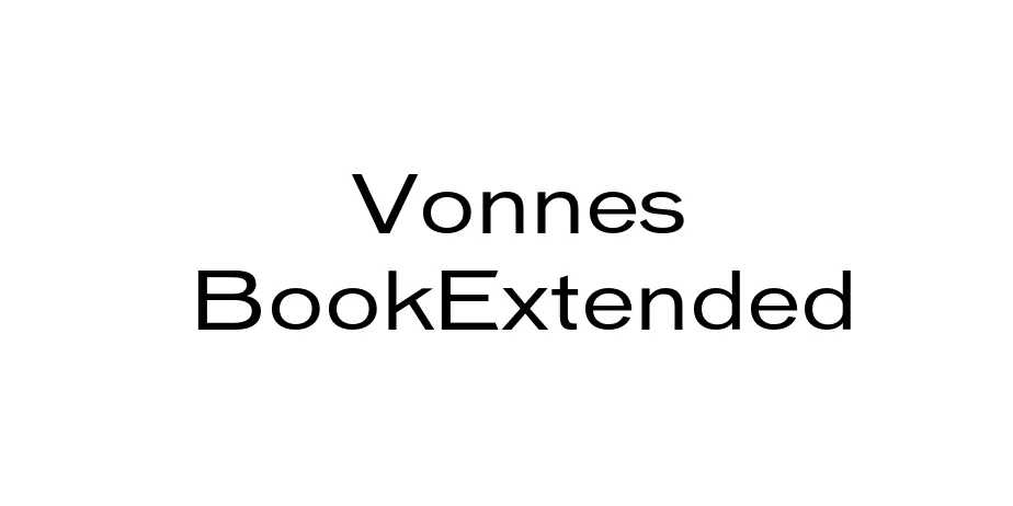 Fonte Vonnes BookExtended