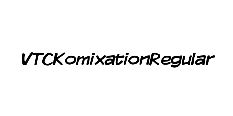 Fonte VTCKomixationRegular