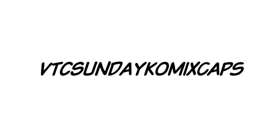 Fonte VTCSundaykomixcaps