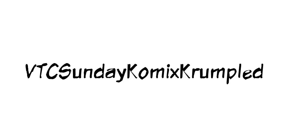 Fonte VTCSundayKomixKrumpled