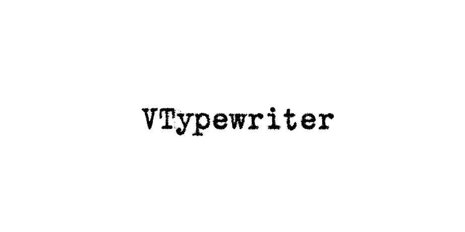 Fonte VTypewriter