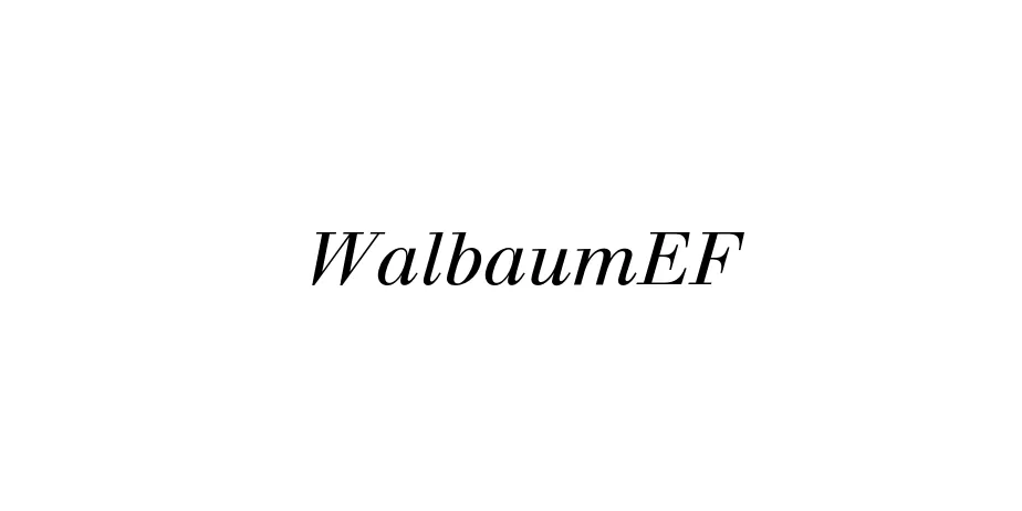 Fonte WalbaumEF