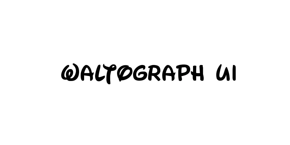 Fonte Waltograph UI