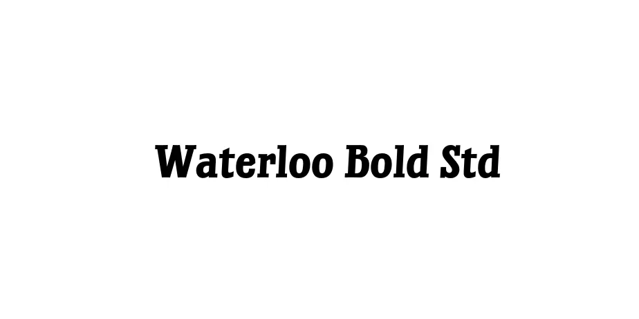 Fonte Waterloo Bold Std