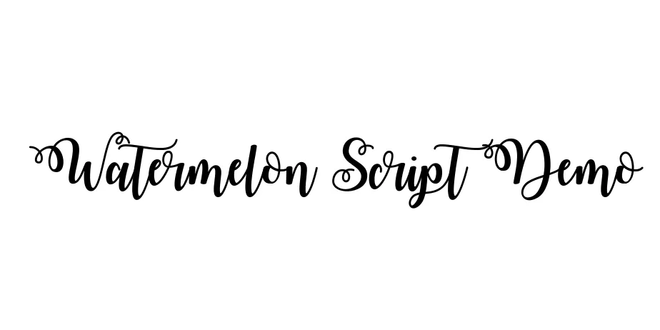 Fonte Watermelon Script Demo