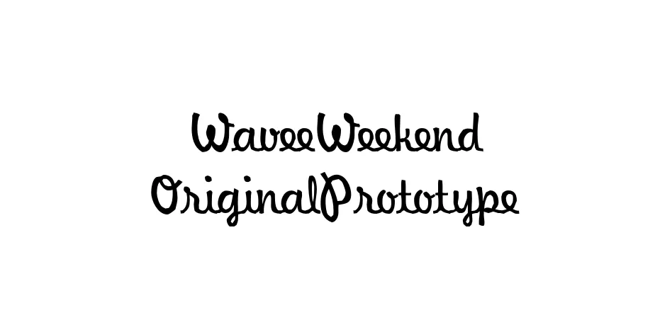 Fonte WaveeWeekend OriginalPrototype