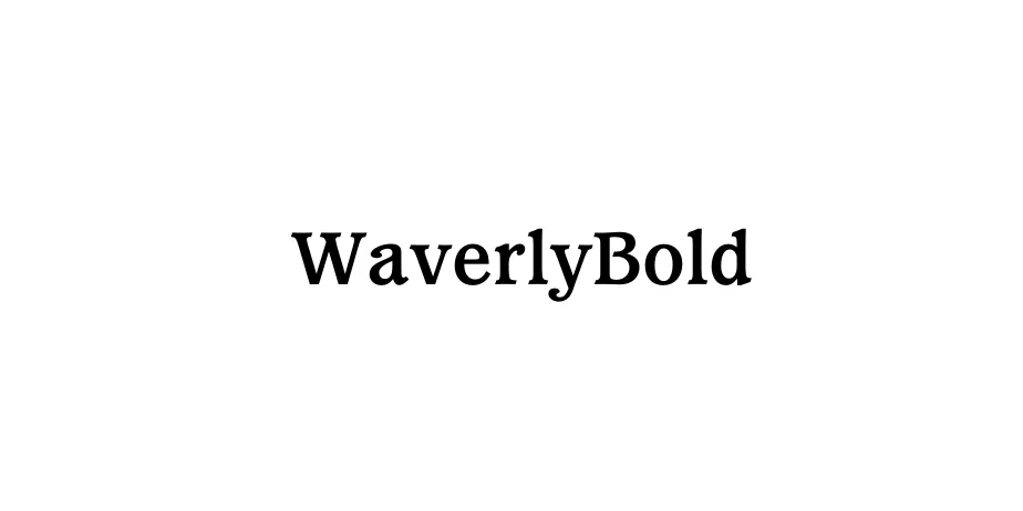 Fonte WaverlyBold