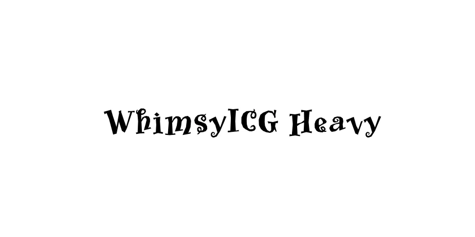 Fonte WhimsyICG Heavy