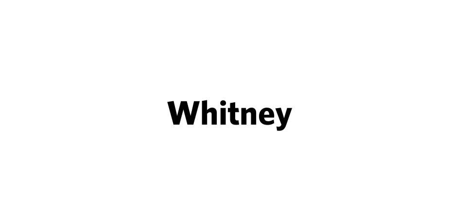 Fonte Whitney