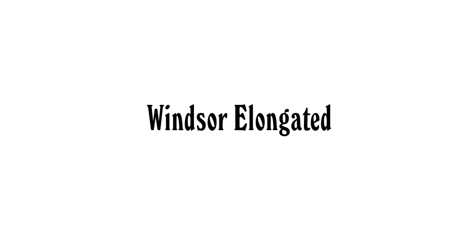 Fonte Windsor Elongated