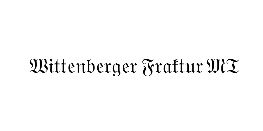 Fonte Wittenberger Fraktur MT