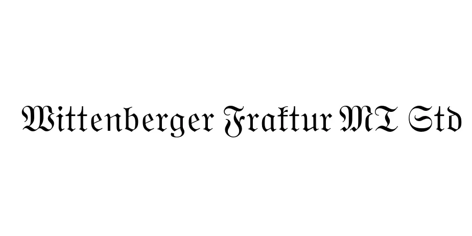 Fonte Wittenberger Fraktur MT Std