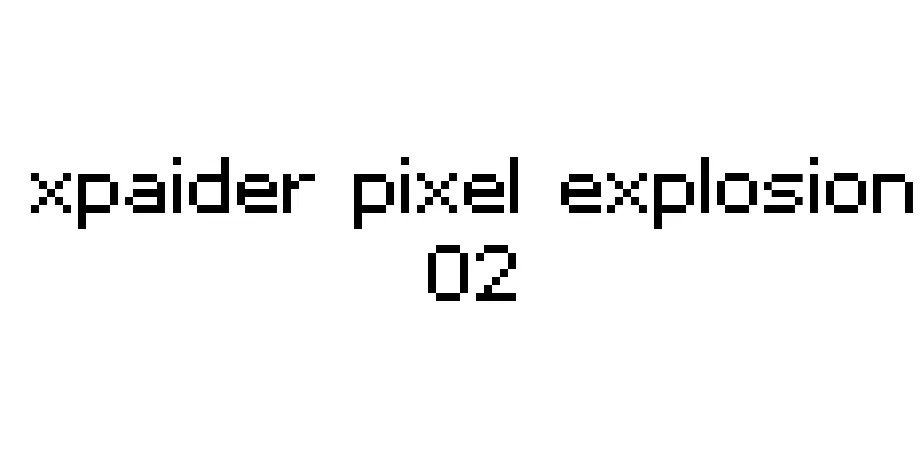 Fonte xpaider pixel explosion 02