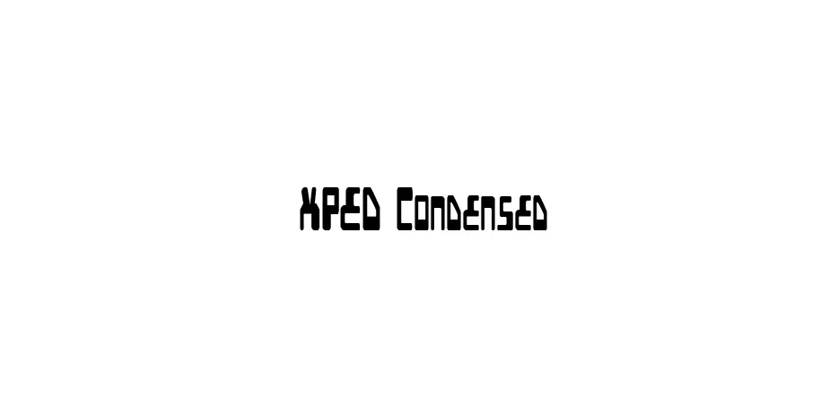 Fonte XPED Condensed