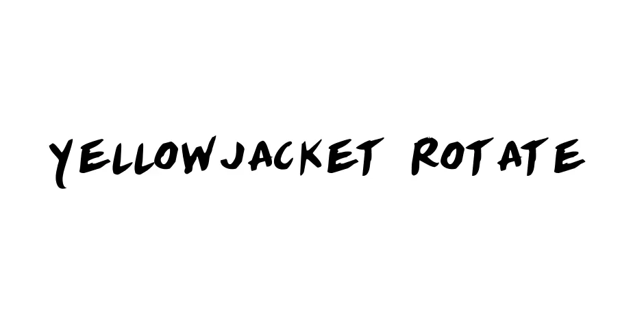 Fonte Yellowjacket Rotate