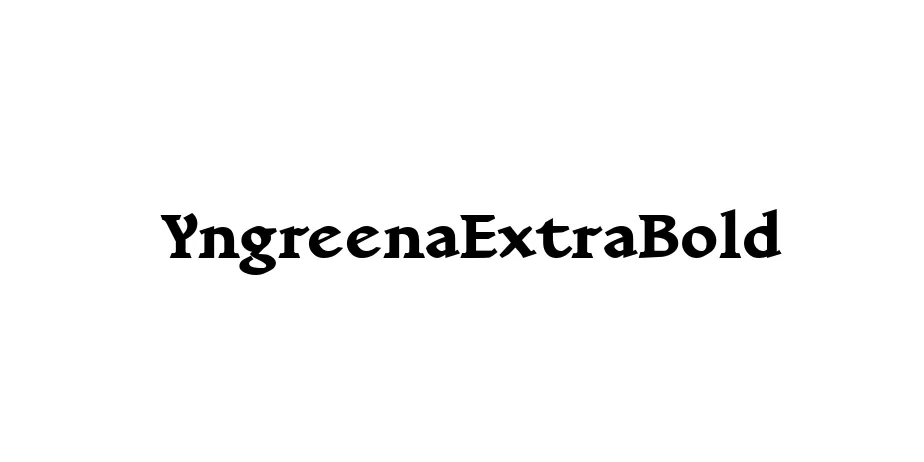 Fonte YngreenaExtraBold