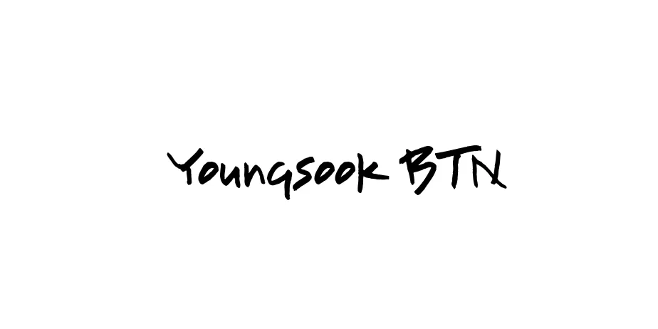 Fonte Youngsook BTN