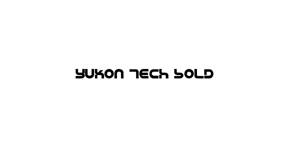 Fonte Yukon Tech Bold