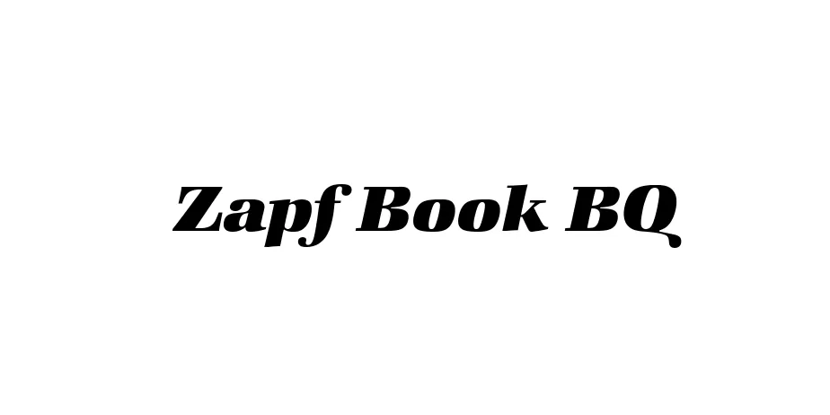Fonte Zapf Book BQ