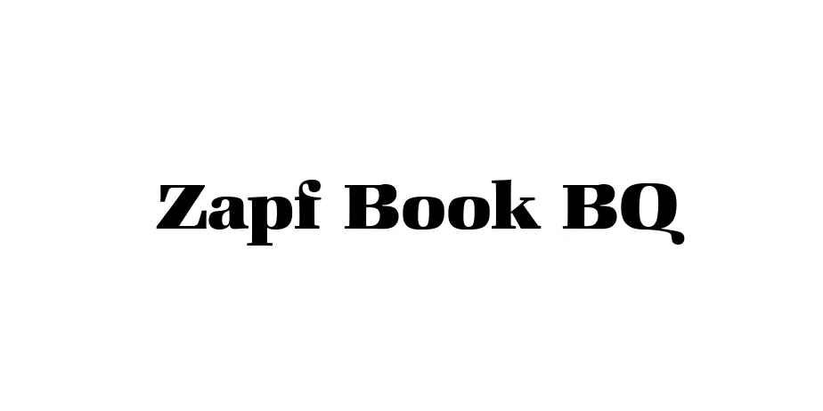 Fonte Zapf Book BQ