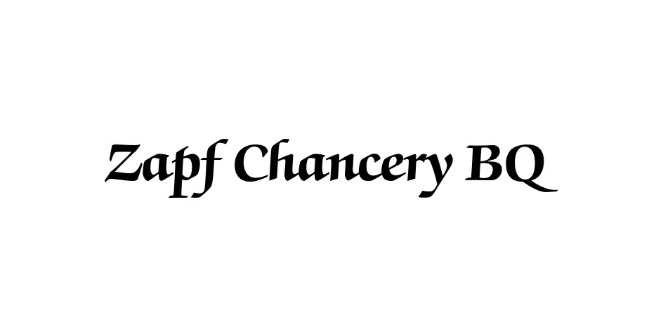 Fonte Zapf Chancery BQ