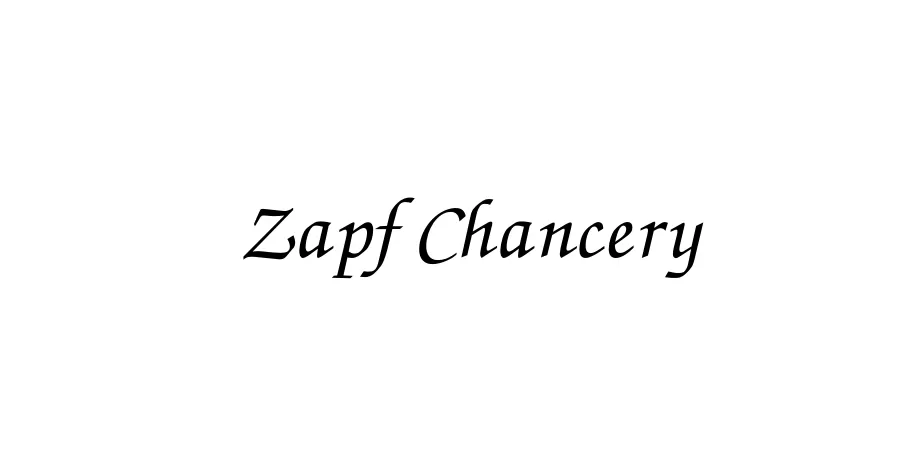 Fonte Zapf Chancery