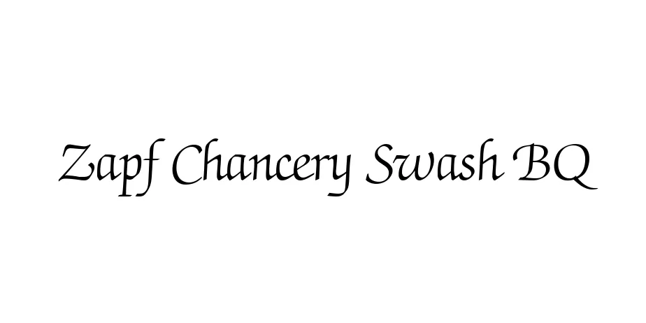 Fonte Zapf Chancery Swash BQ