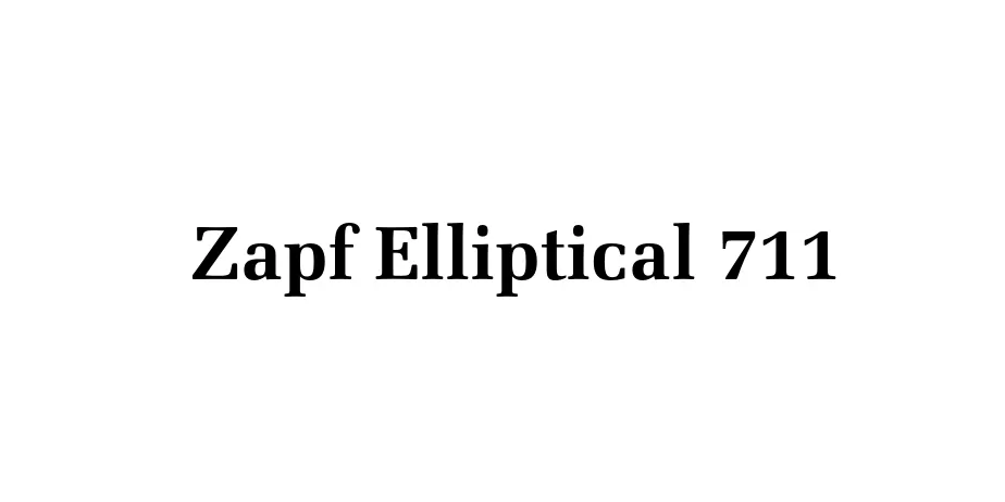 Fonte Zapf Elliptical 711