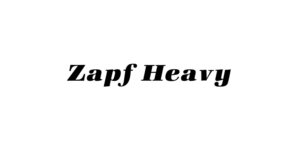 Fonte Zapf Heavy