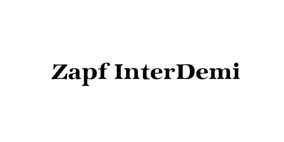 Fonte Zapf InterDemi