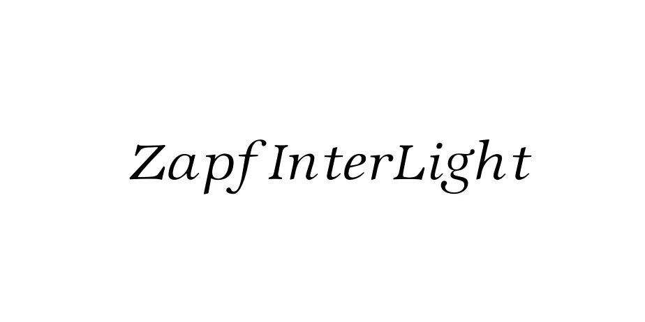 Fonte Zapf InterLight