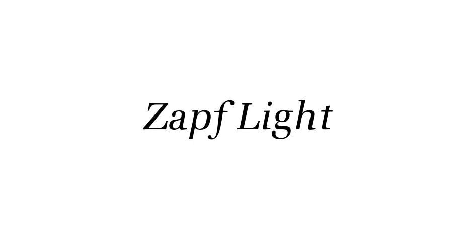 Fonte Zapf Light