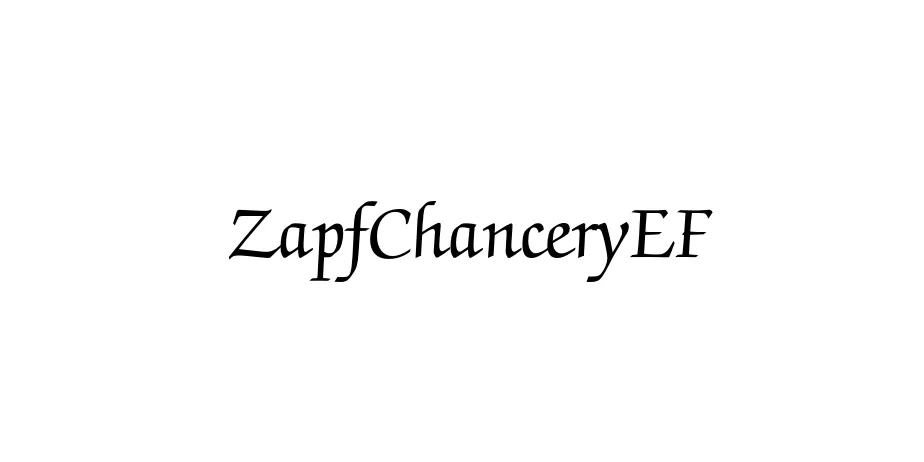 Fonte ZapfChanceryEF