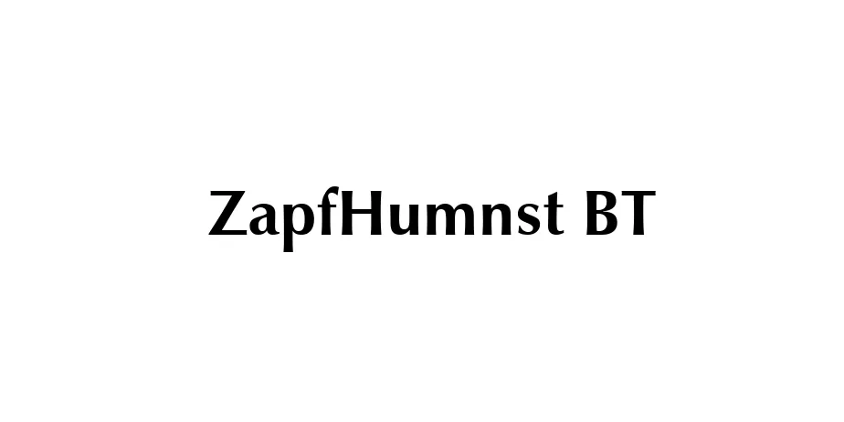 Fonte ZapfHumnst BT