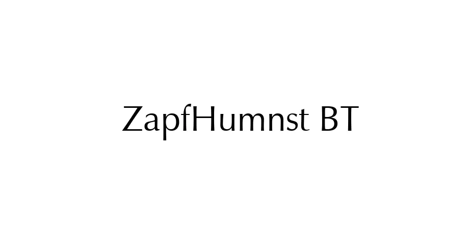 Fonte ZapfHumnst BT