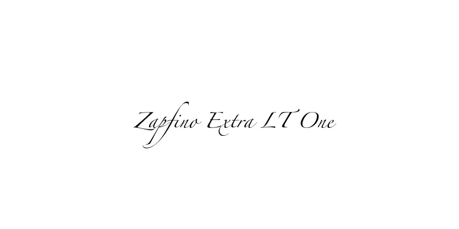 Fonte Zapfino Extra LT One