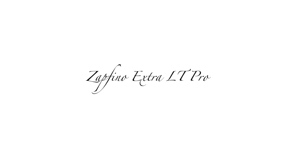 Fonte Zapfino Extra LT Pro